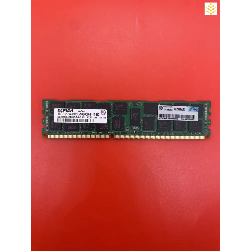 16GB 2Rx4 PC3L-10600R Elpida EBJ17RG4EBWD-DJ HP 647653-081 Server Memory - JP - Computers/Tablets &