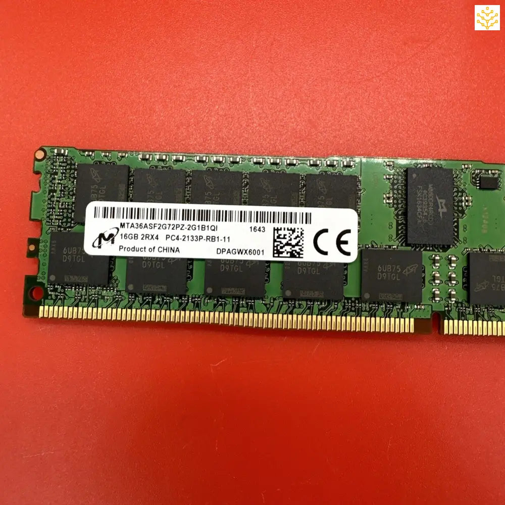 16GB 2Rx4 PC4 - 2133P MTA36ASF2G72PZ - 2G1B1QI 752369 - 081 774172 - 001 752369 - 081 - GIGDATA