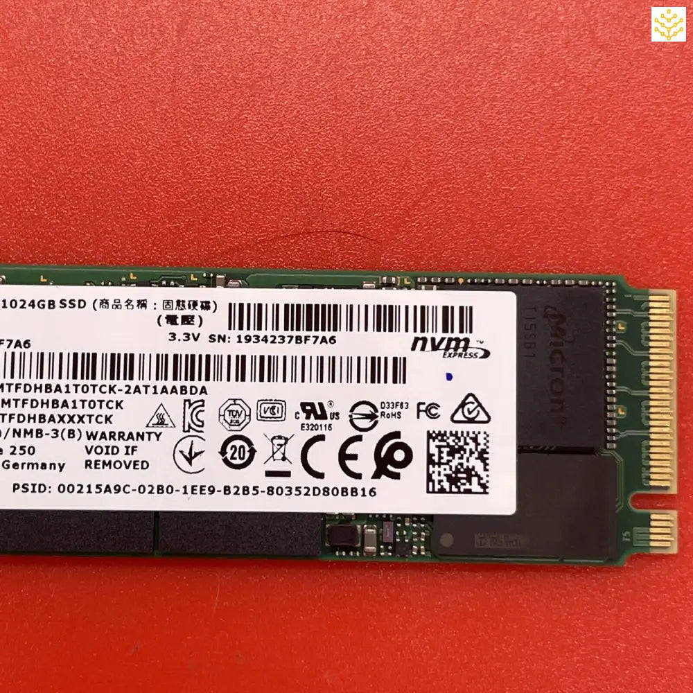 1TB Micron MTFDHBA1T0TCK 189WF M.2 NVMe SSD - Computers/Tablets & Networking:Drives Storage & Blank Media:Hard Drives