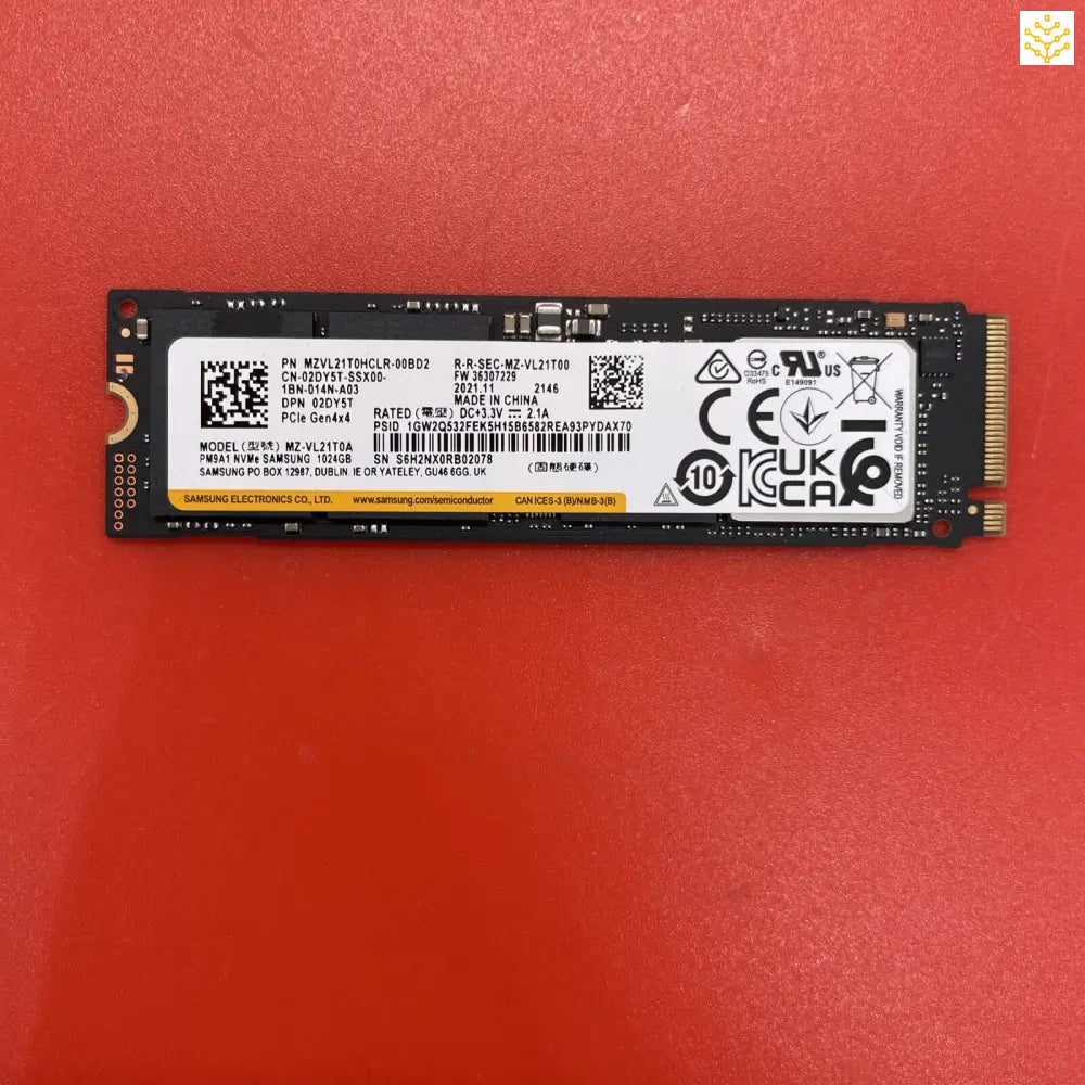 1TB Samsung PM9A1 MZ-VL21T00 2DY5T M.2 NVMe SSD - Computers/Tablets & Networking:Drives Storage & Blank Media:Hard