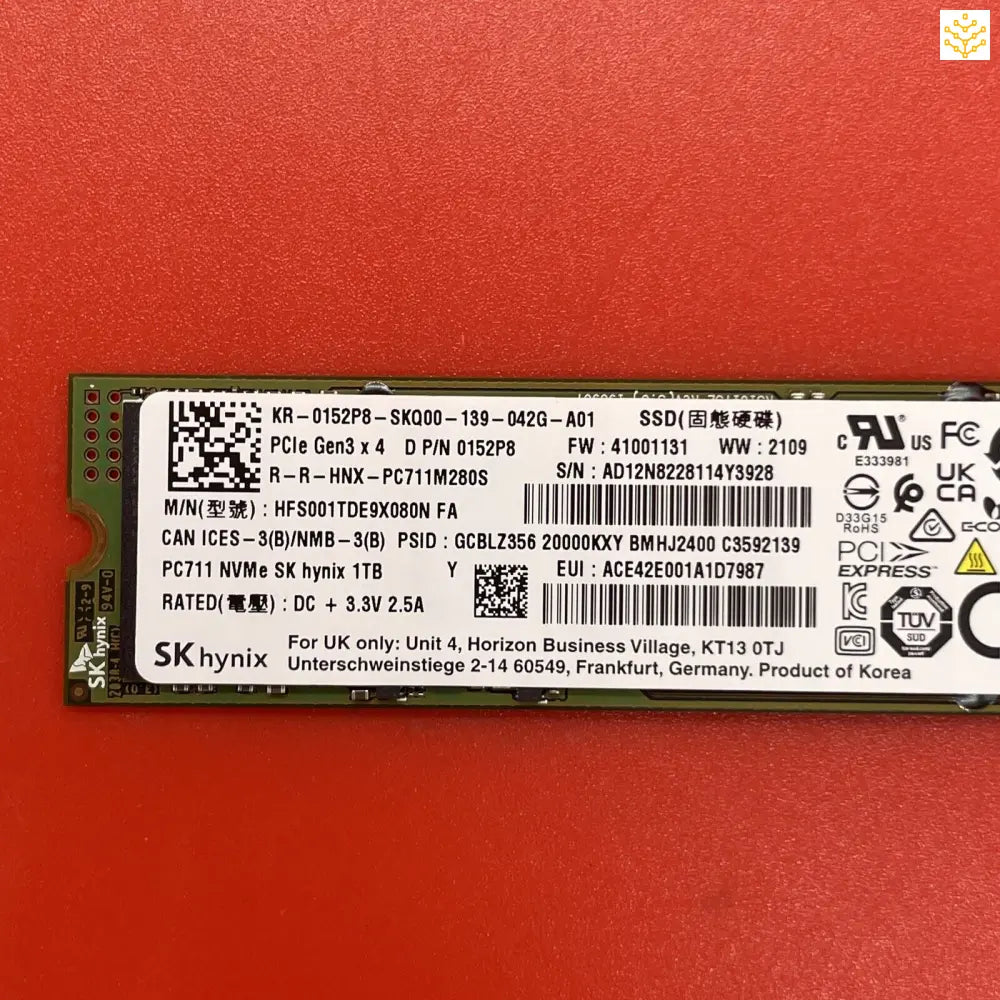 1TB sk Hynix HFS001TDE9X080N 152P8 M.2 SSD - Computers/Tablets & Networking:Drives Storage & Blank Media:Hard Drives