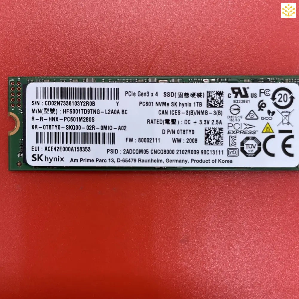 1TB skHynix HFS001TD9TNG T8TY0 M.2 NVME SSD - Computers/Tablets & Networking:Drives Storage & Blank Media:Hard Drives