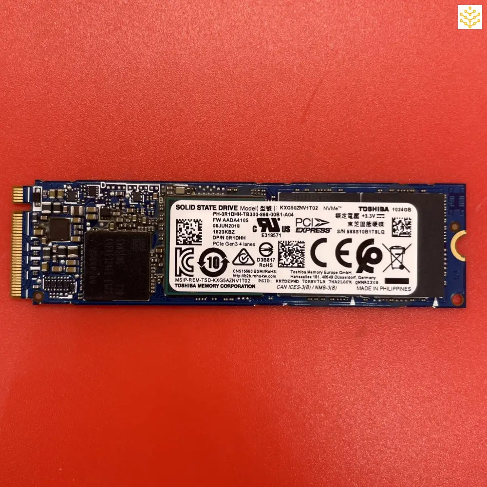 1TB Toshiba KXG50ZNV1T02 R1DHH M.2 NVMe SSD - Computers/Tablets & Networking:Drives Storage & Blank Media:Hard Drives