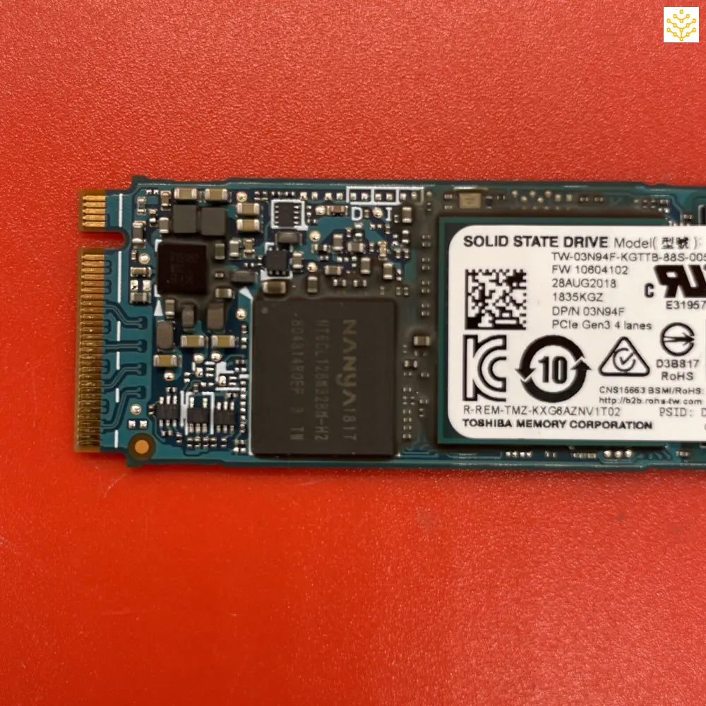 1TB Toshiba KXG60ZNV1T02 3N94F M.2 NVMe SSD - Computers/Tablets & Networking:Drives Storage & Blank Media:Hard Drives