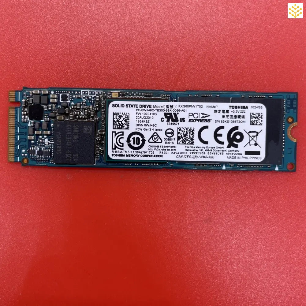 1TB Toshiba KXG60ZNV1T02 WJ49C M.2 NVMe SSD - Computers/Tablets & Networking:Drives Storage & Blank Media:Hard Drives