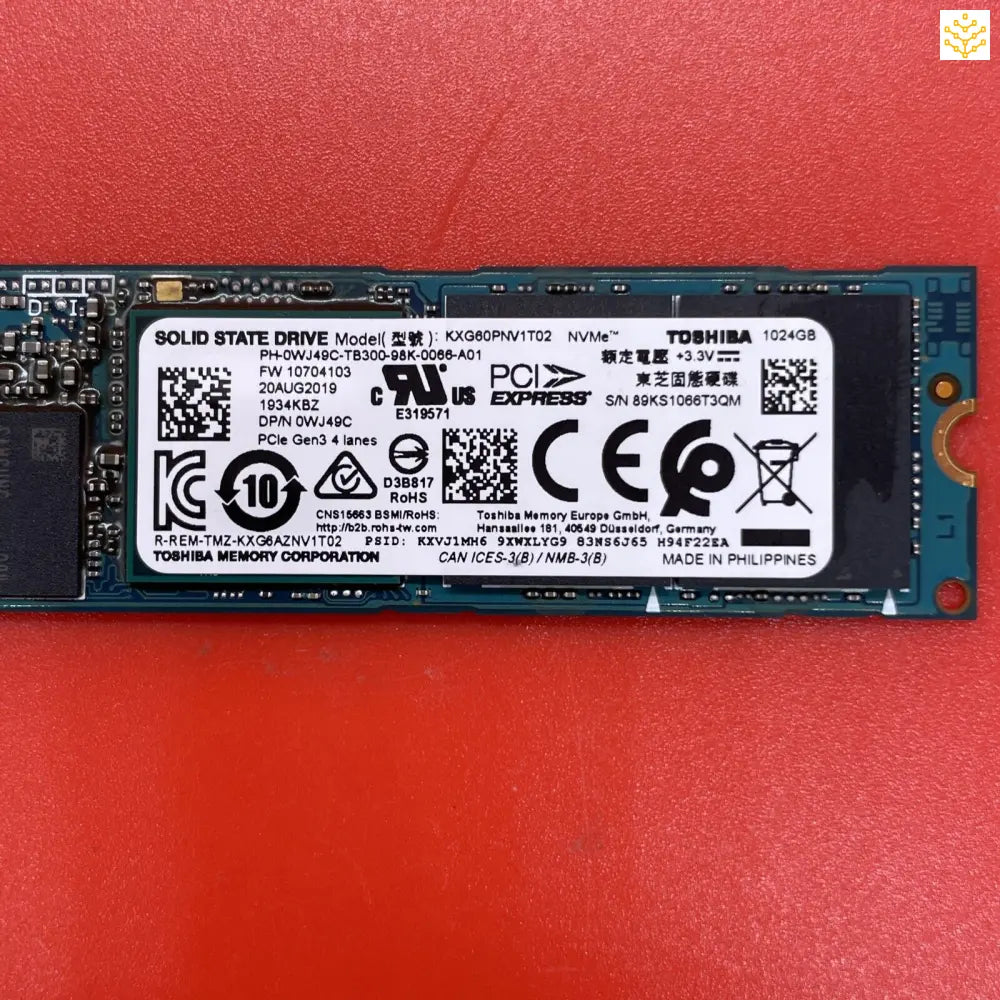 1TB Toshiba KXG60ZNV1T02 WJ49C M.2 NVMe SSD - Computers/Tablets & Networking:Drives Storage & Blank Media:Hard Drives