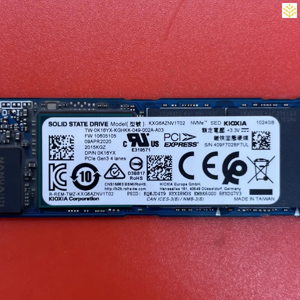 1TB Toshiba KXG6AZNV1T02 K16YX M.2 NVMe SSD - Computers/Tablets & Networking:Drives Storage & Blank Media:Hard Drives