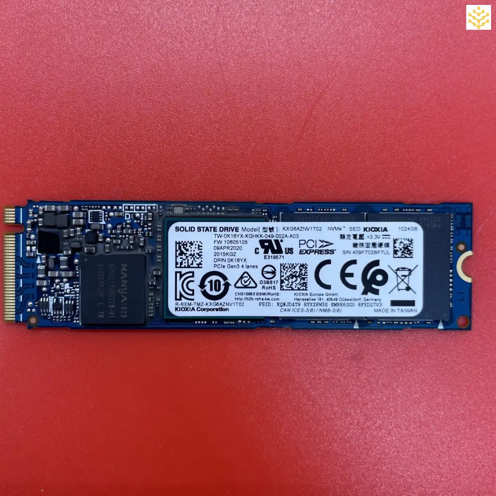 1TB Toshiba KXG6AZNV1T02 K16YX M.2 NVMe SSD - Computers/Tablets & Networking:Drives Storage & Blank Media:Hard Drives