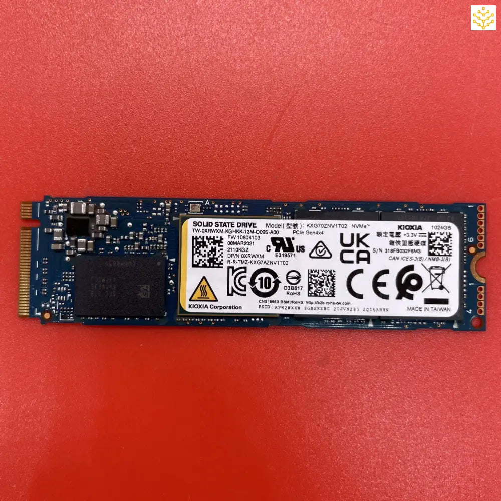 1TB Toshiba KXG70ZNV1T02 XRWXM M.2 NVMe SSD - Computers/Tablets & Networking:Drives Storage & Blank Media:Hard Drives