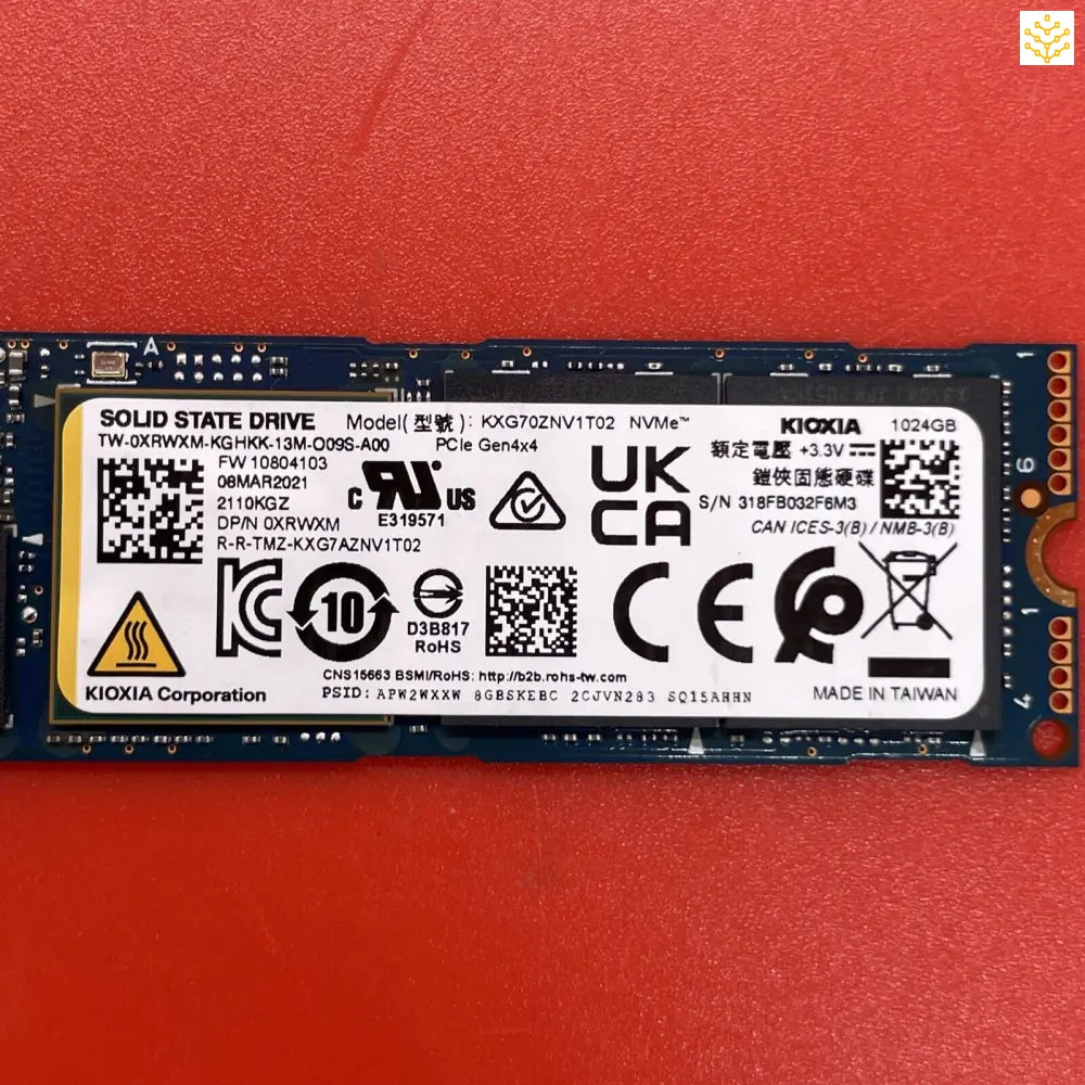 1TB Toshiba KXG70ZNV1T02 XRWXM M.2 NVMe SSD - Computers/Tablets & Networking:Drives Storage & Blank Media:Hard Drives