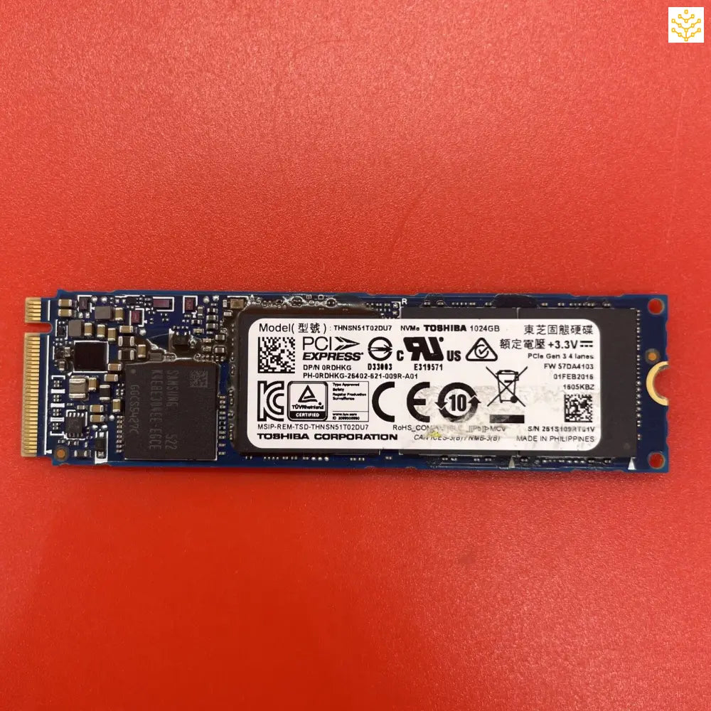 1TB Toshiba THNSN51T02DU7 RDHKG M.2 NVMe SSD - Computers/Tablets & Networking:Drives Storage & Blank Media:Hard Drives