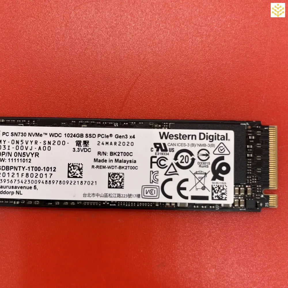 1TB WD SN730 SDBPNTY-1T00 N5VYR M.2 NVMe SSD - Computers/Tablets & Networking:Drives Storage & Blank Media:Hard Drives