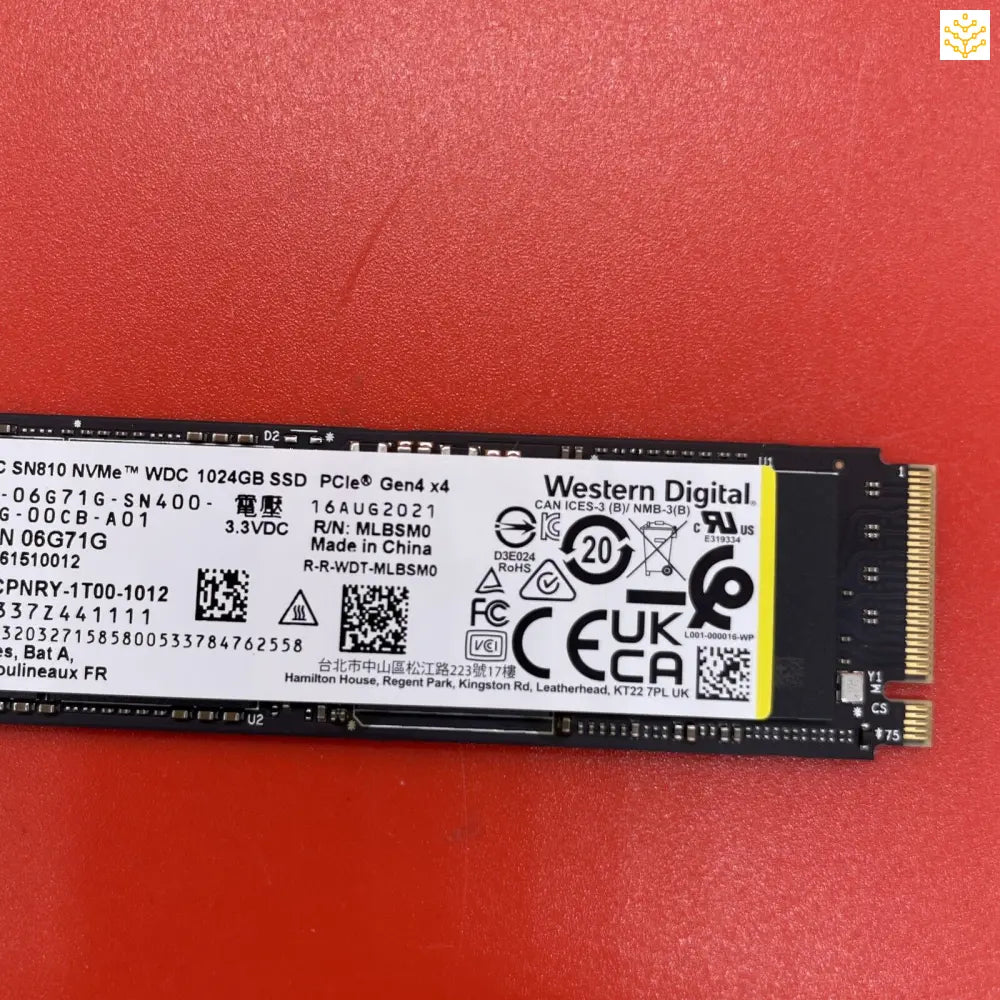 1TB WD SN810 PCIe Gen4 x4 SDCPNRY-1T00 6G71G - Computers/Tablets & Networking:Drives Storage & Blank Media:Hard Drives