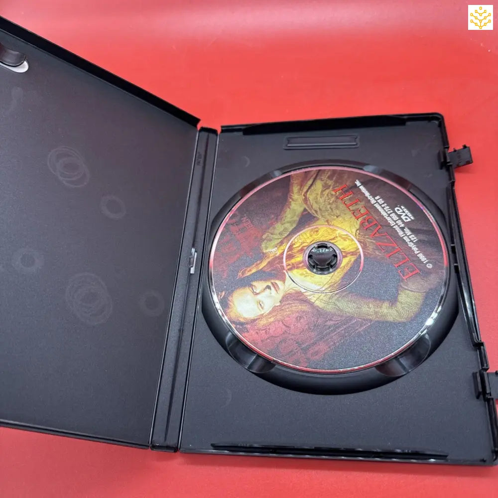 DVD disc inside a black plastic case.