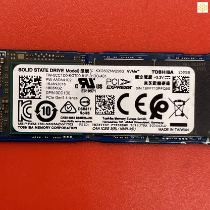 256G Toshiba KXG50ZNV256G CC1D0 PCIe Gen3x4 M.2 NVME SSD - Computers/Tablets & Networking:Drives Storage & Blank