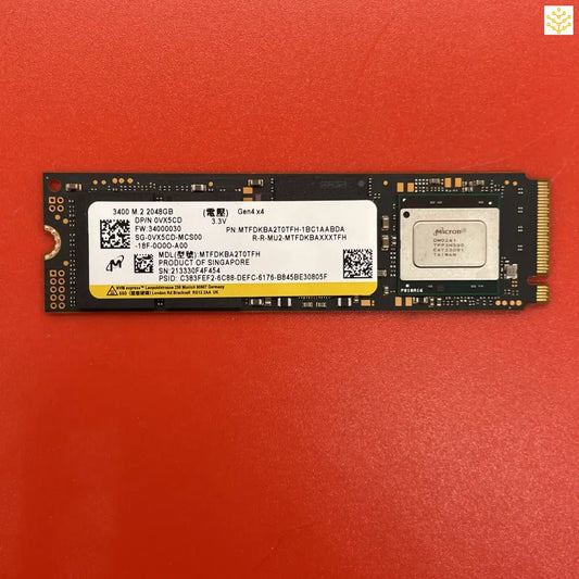 2TB Micron MTFDKBA2T0TFH VX5CD 3400 PCIe Gen4x4 M.2 NVMe SSD - Computers/Tablets & Networking:Drives Storage & Blank