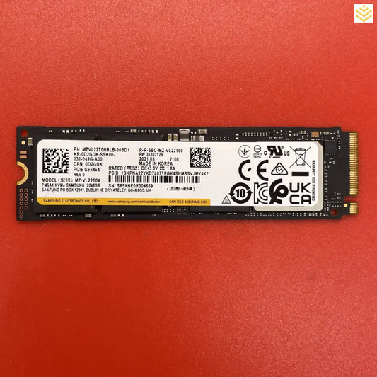 2TB PM9A1 Samsung MZ-VL22T0A D2GDK PCIe Gen4x4 M.2 NVMe SSD - Computers/Tablets & Networking:Drives Storage & Blank