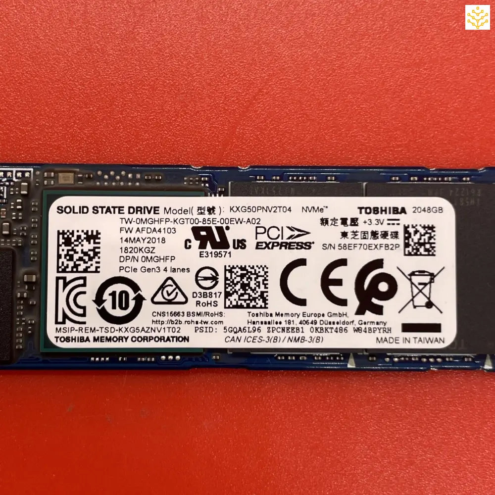 2TB Toshiba KXG50PNV2T04 MGHFP M.2 NVMe SSD - Computers/Tablets & Networking:Drives Storage & Blank Media:Hard Drives