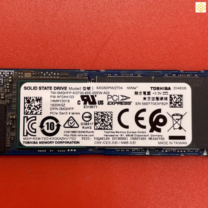 2TB Toshiba KXG50PNV2T04 MGHFP M.2 NVMe SSD - Computers/Tablets & Networking:Drives Storage & Blank Media:Hard Drives