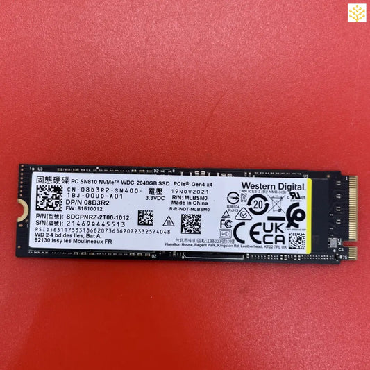 2TB WD SN810 PCIe Gen4 x4 8D3R2 SDCPNRZ-2T00 - Computers/Tablets & Networking:Drives Storage & Blank Media:Hard Drives