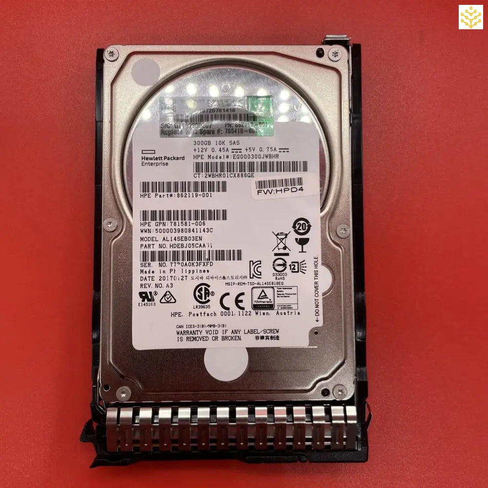 300G 10K SAS 2.5 HP 785067-B21 in Tray - Computers/Tablets & Networking:Drives Storage & Blank Media:Hard Drives (HDD