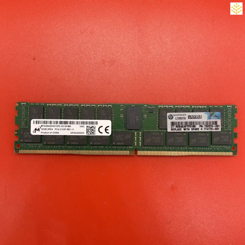 32G 2Rx4 PC4-2133P Micron MTA36ASF4G72PZ-2G1 HP 774175-001 752370-091 728629-B21 - Computers/Tablets &