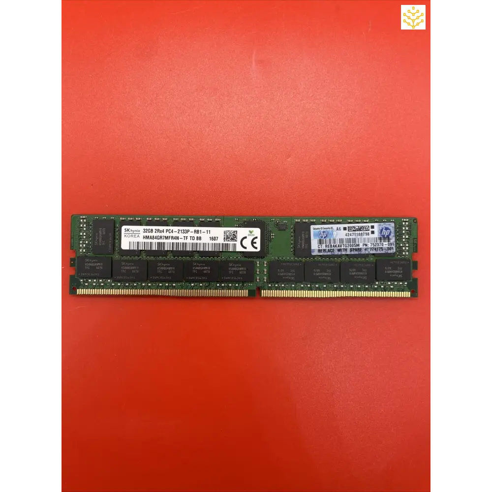 32G DDR4 2133MHz 2Rx4 PC4-2133P Hynix HMA84GR7MFR4N-TF Server Memory 774175-001 - Computers/Tablets &