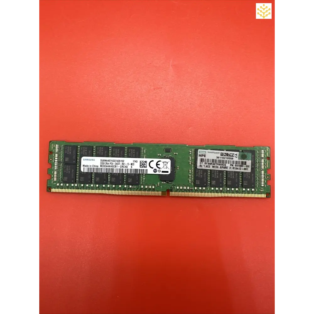 HPe 32GB 2Rx4 PC3 - 2400T M393A4K40CB1 - CRC4Q 809083 - 091 819412 - 001 805351 - B21 - GIGDATA