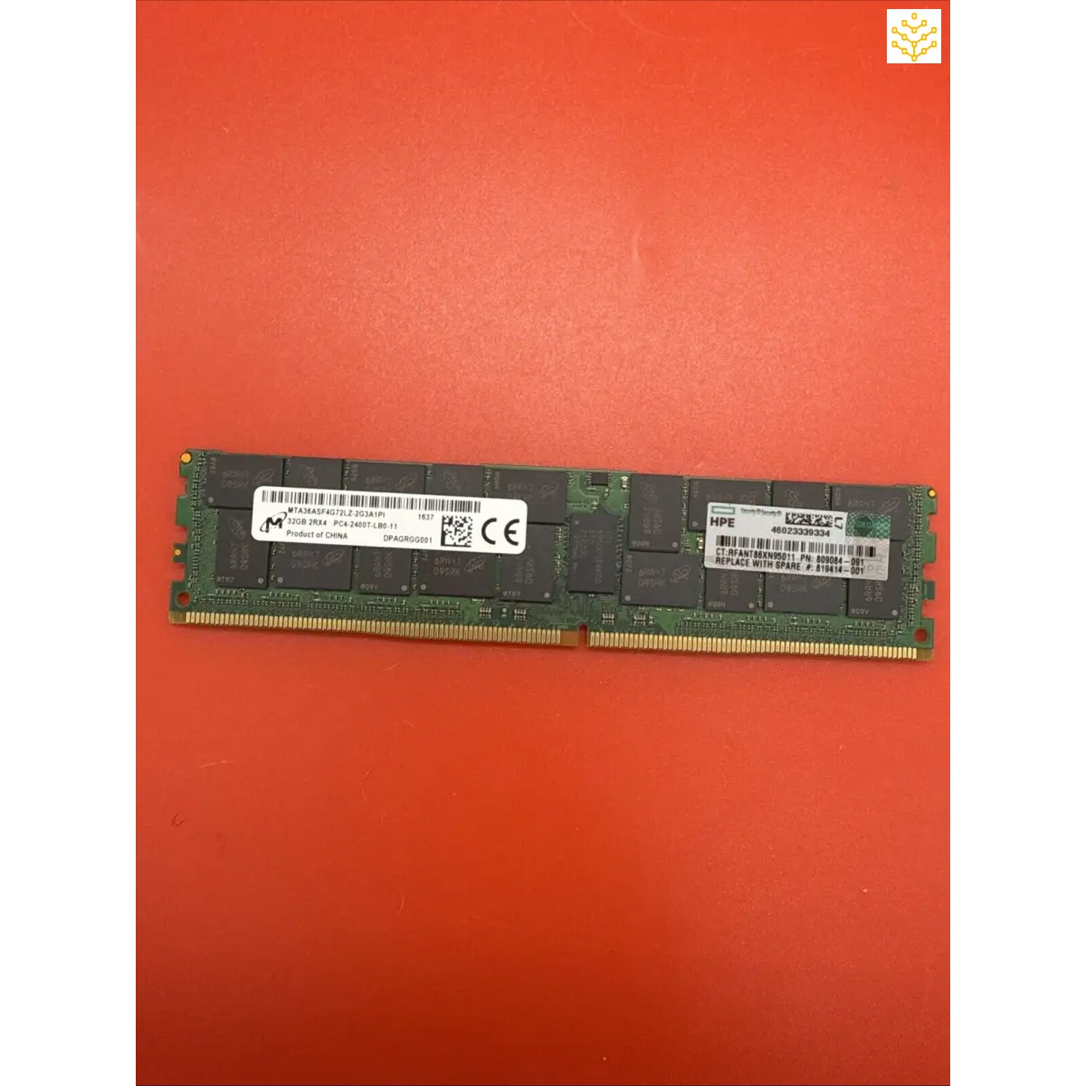 32GB 2Rx4 PC4-2400T MTA36ASF4G72LZ-2G3A1PI 809084-091 819414-001 805353-B21 - EDIT