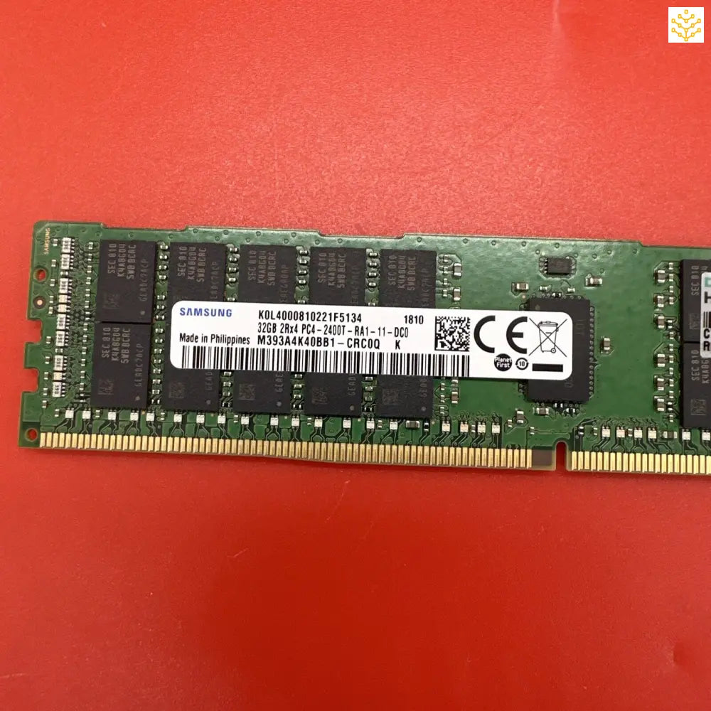 Computer RAM module manufactured by Samsung.