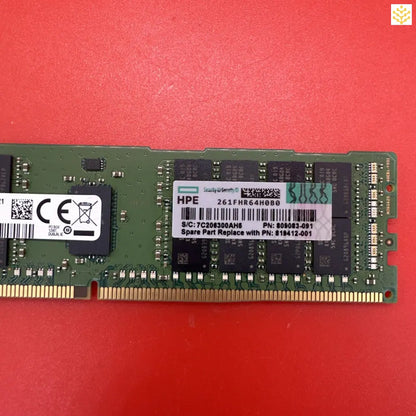 Computer RAM module with HPE branding.