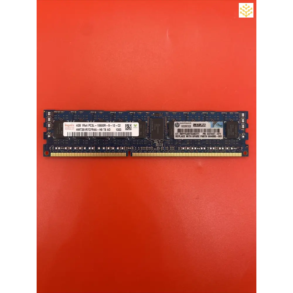 4G 1Rx4 PC3L-10600R Hynix HMT351R7CFR4A-H9 647647-071 664688-001 Server Memory - Computers/Tablets &