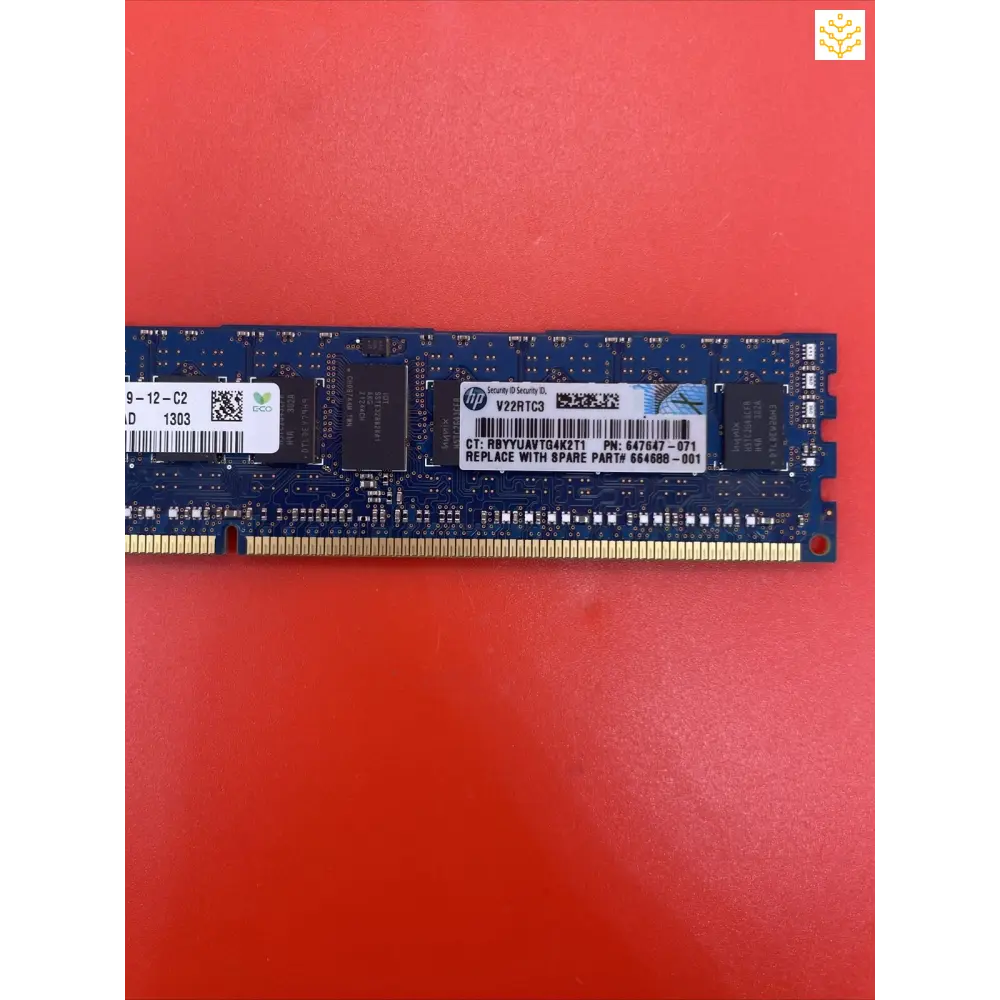 4G 1Rx4 PC3L-10600R Hynix HMT351R7CFR4A-H9 647647-071 664688-001 Server Memory - Computers/Tablets &