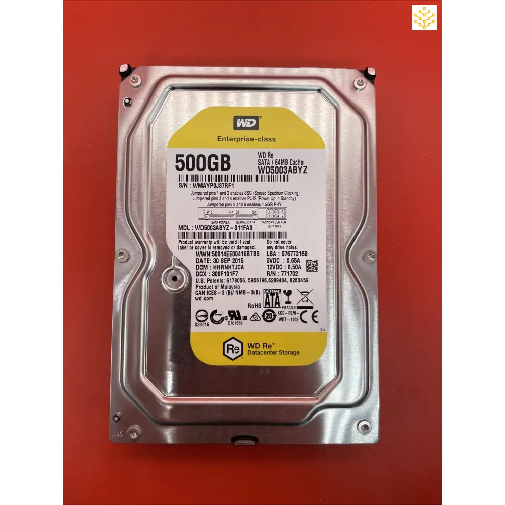 500GB SATA 64MB Cache 7.2K 3.5 WD WD5003ABYZ-011FA0 Hard Disk Drive - Computers/Tablets & Networking:Drives Storage &