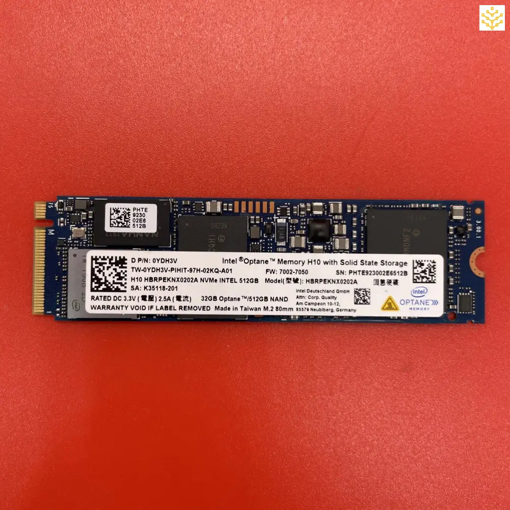 512G Intel Optane H10 HBRPEKNX0202A YDH3V M.2 NVMe SSD - Computers/Tablets & Networking:Drives Storage & Blank