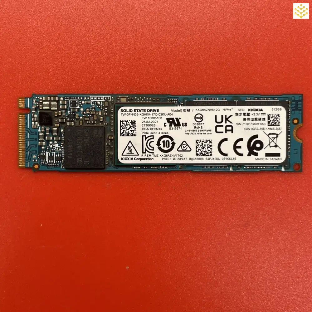 512G KIOXIA KXG6AZNV512G FHN33 PCIe Gen3x4 SED M.2 NVMe SSD - Computers/Tablets & Networking:Drives Storage & Blank