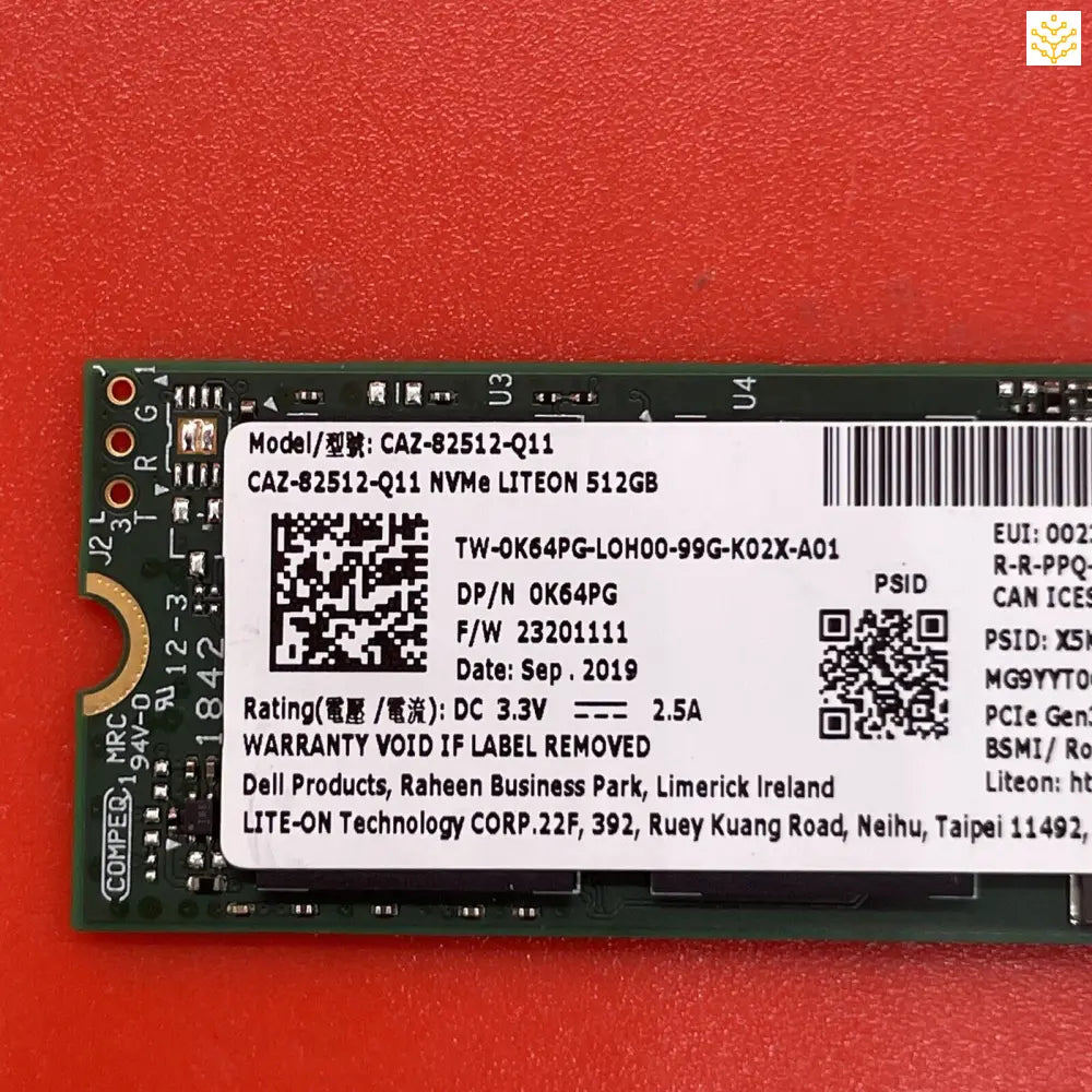 512G Lite-On CAZ-82512-Q11 K64PG PCIe Gen3x4 M.2 NVMe SSD - Computers/Tablets & Networking:Drives Storage & Blank