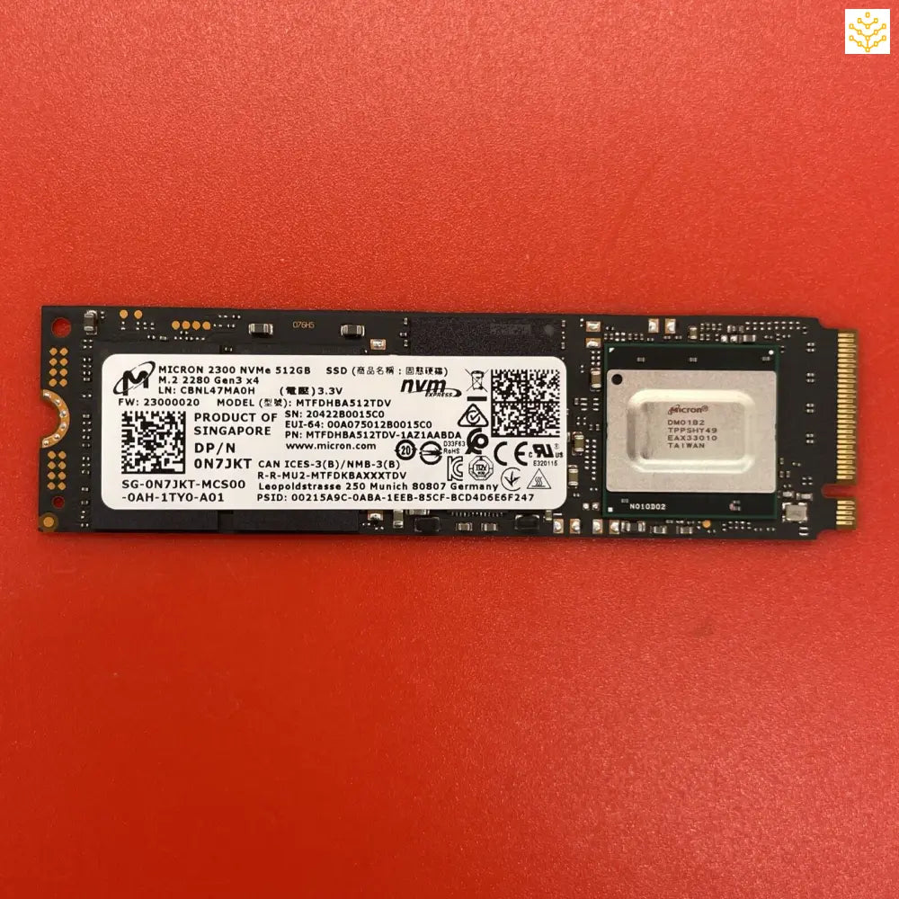 512G Micron 2300 MTFDHBA512TDV N7JKT PCIe Gen3x4 M.2 NVME SSD - Computers/Tablets & Networking:Drives Storage & Blank