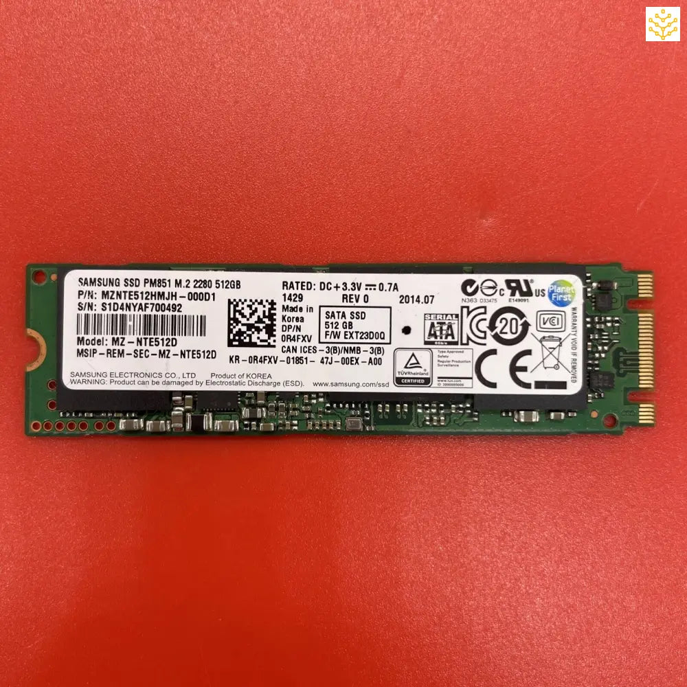 512G Samsung PM851 MZ-NTE512D R4FXV M.2 NVMe SSD - Computers/Tablets & Networking:Drives Storage & Blank Media:Hard