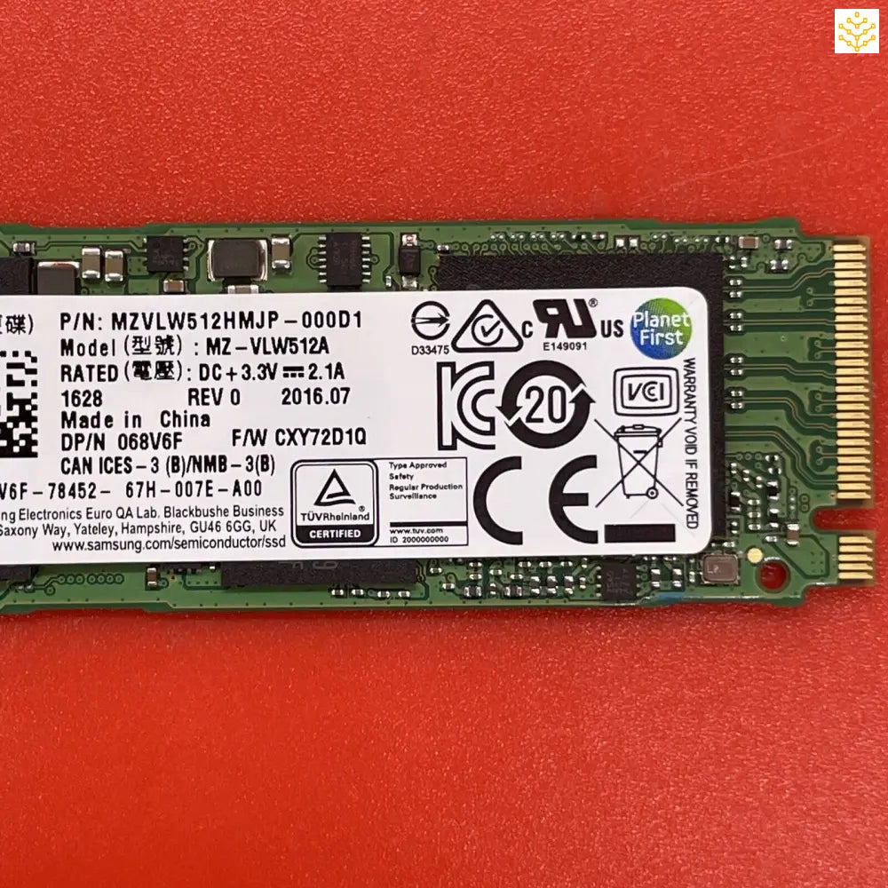 512G Samsung PM961 MZ-VLW512A 68V6F M.2 NVMe SSD - Computers/Tablets & Networking:Drives Storage & Blank Media:Hard