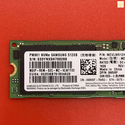 512G Samsung PM961 MZ-VLW512A 68V6F M.2 NVMe SSD - Computers/Tablets & Networking:Drives Storage & Blank Media:Hard