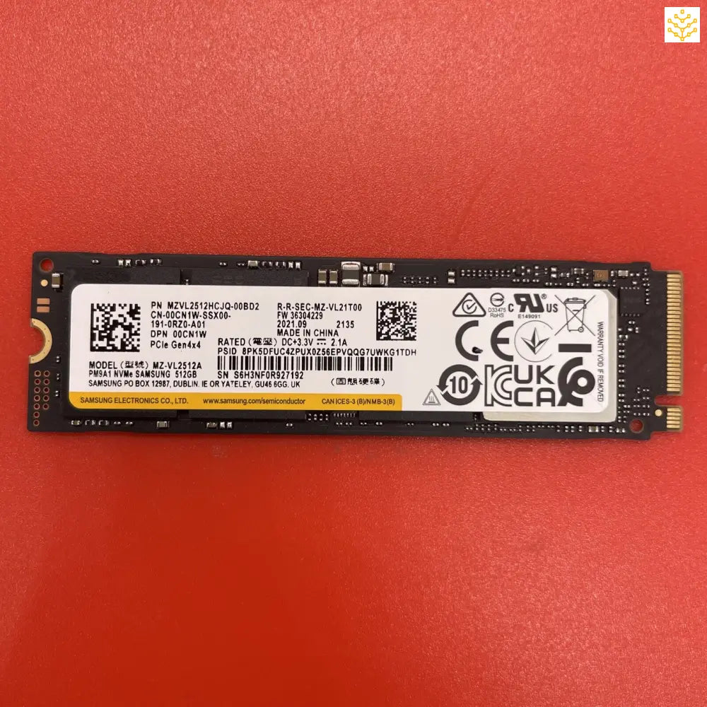 512G Samsung PM9A1 MZ-VL2512A 0CN1W M.2 NVMe SSD - Computers/Tablets & Networking:Drives Storage & Blank Media:Hard