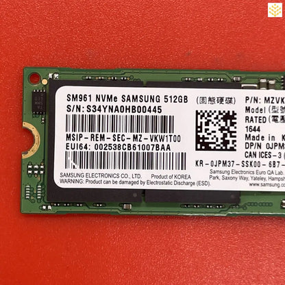 512G Samsung SM961 MZ-VKW512D JPM37 M.2 NVMe SSD - Computers/Tablets & Networking:Drives Storage & Blank Media:Hard