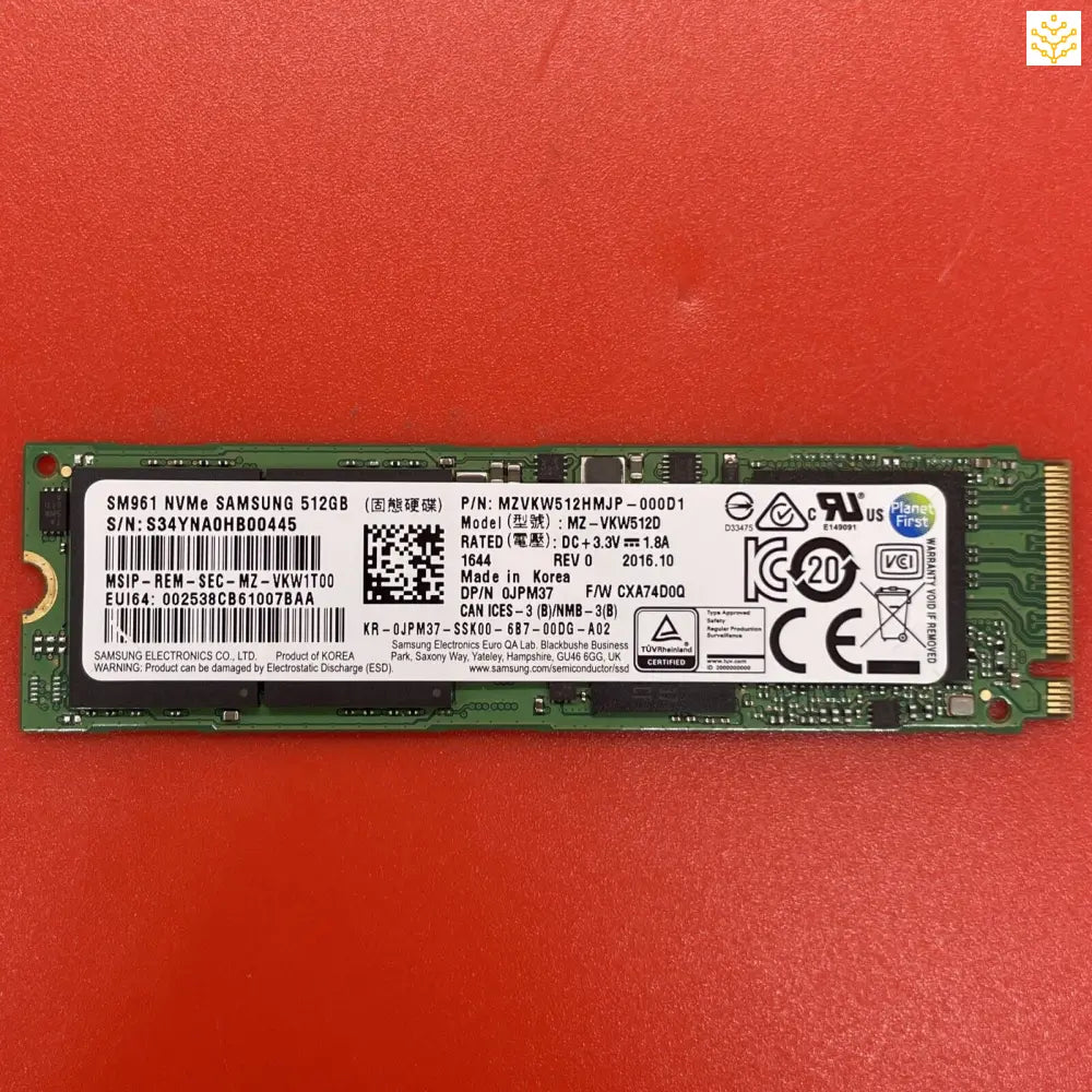 512G Samsung SM961 MZ-VKW512D JPM37 M.2 NVMe SSD - Computers/Tablets & Networking:Drives Storage & Blank Media:Hard