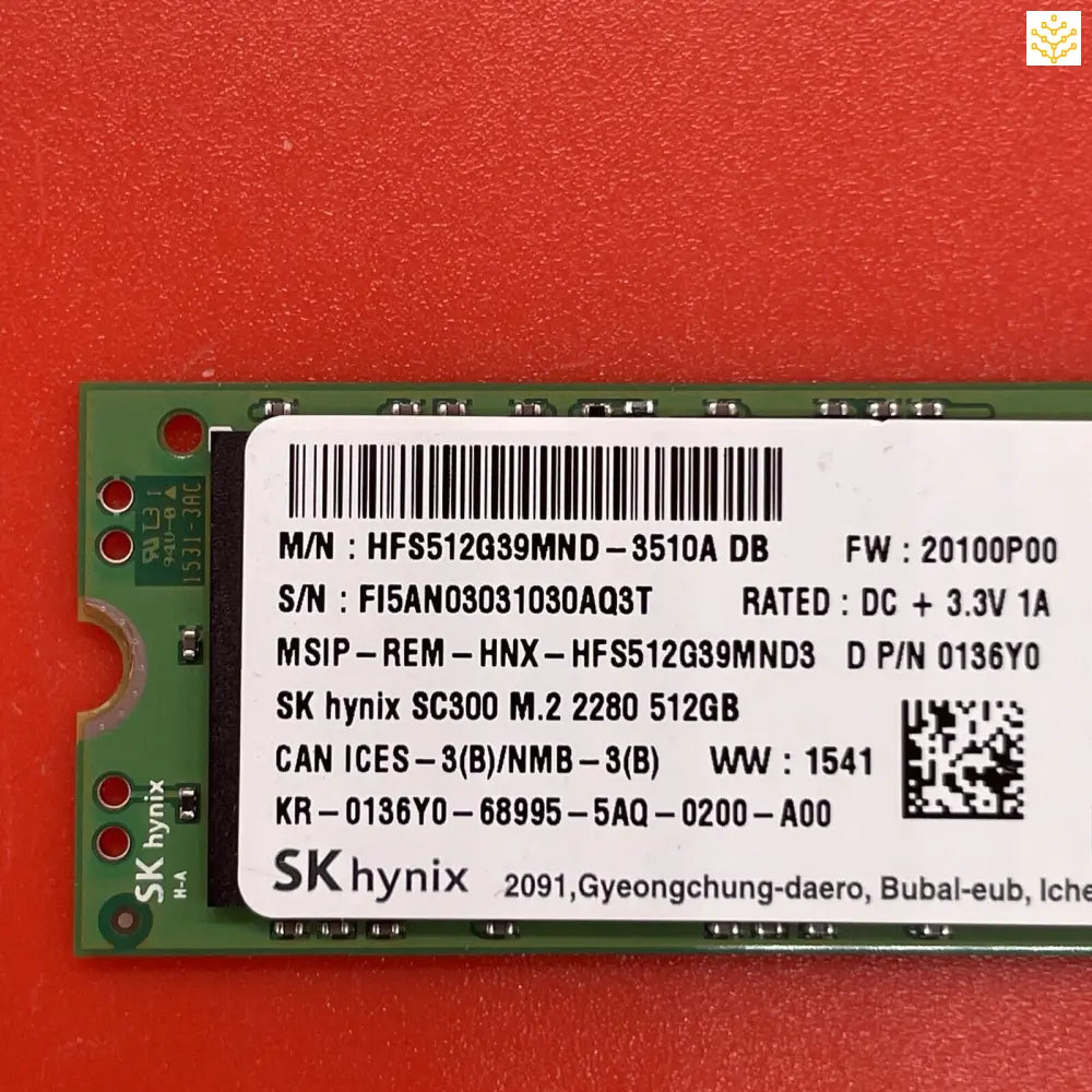 512G skHynix 136Y0 HFS512G39MND M.2 NVMe SSD - Computers/Tablets & Networking:Drives Storage & Blank Media:Hard Drives