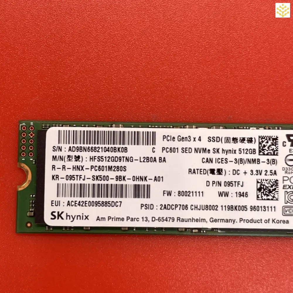 512G skHynix 95TFJ HFS512GD9TNG PC601 SED M.2 NVMe SSD - Computers/Tablets & Networking:Drives Storage & Blank