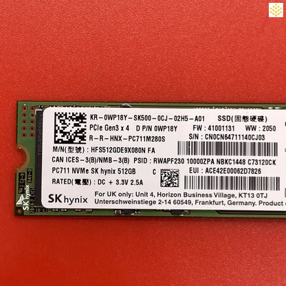 512G skHynix HFS512GDE9X080N PCIe Gen3x4 WP18Y M.2 NVMe SSD - Computers/Tablets & Networking:Drives Storage & Blank