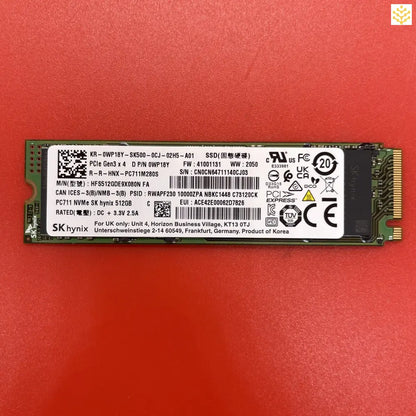 512G skHynix HFS512GDE9X080N PCIe Gen3x4 WP18Y M.2 NVMe SSD - Computers/Tablets & Networking:Drives Storage & Blank