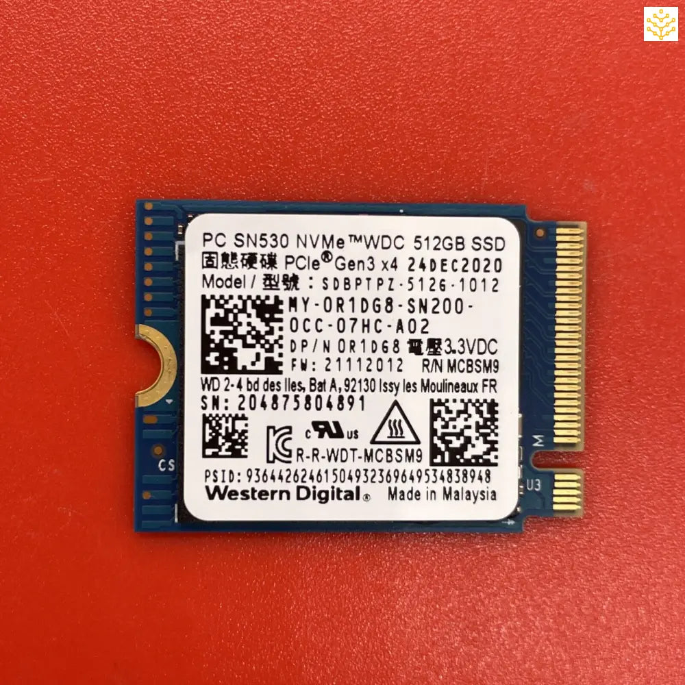 512G WD SDBPTPZ-512G R1DG8 SN530 PCIe Gen3x4 M.2 NVME SSD - Computers/Tablets & Networking:Drives Storage & Blank