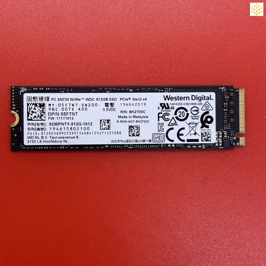 512G WD SN730 5F7NT SDBPNTY-512G-1012 M.2 NVMe SSD - Computers/Tablets & Networking:Drives Storage & Blank Media:Hard